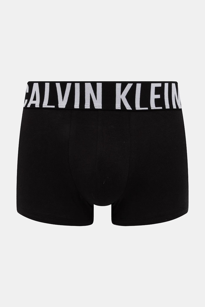 Calvin Klein boksarice moške bombažne z elastanom paket 3 kosov 000NB3608A siva AA00