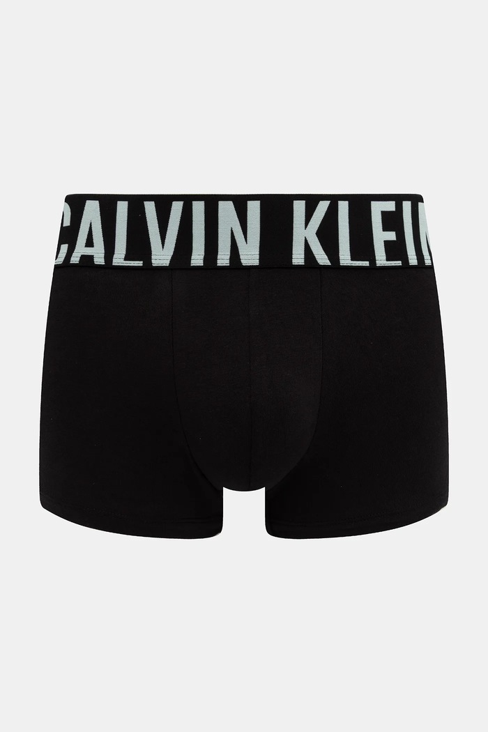 Oblačila Calvin Klein boksarice moške bombažne z elastanom paket 3 kosov 000NB3608A siva