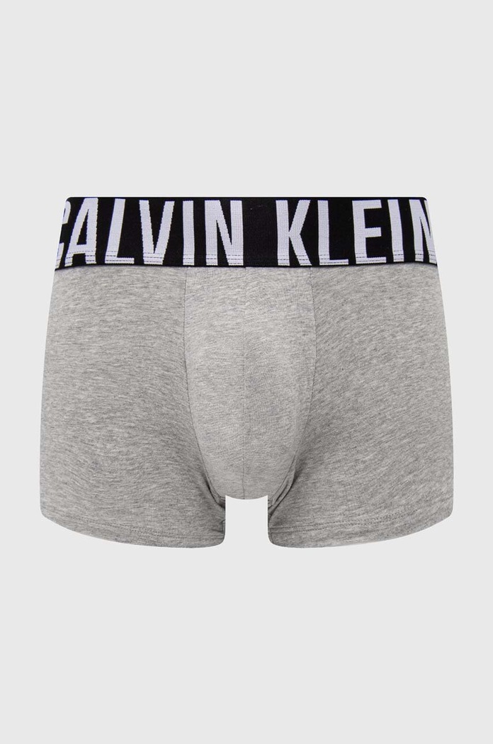 Boxerky pánské bavlněné s elastanem 3-pack Calvin Klein Underwear 000NB3608A černá