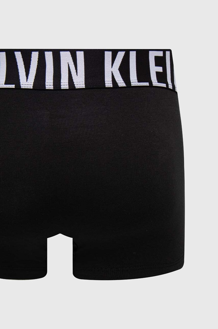 Boxerky pánské bavlněné s elastanem 3-pack Calvin Klein Underwear černá 000NB3608A