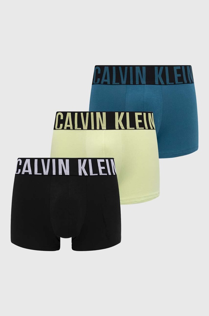 Calvin Klein Underwear bokserki męskie bawełniane z elastanem 3-pack dzianina multicolor 000NB3608A