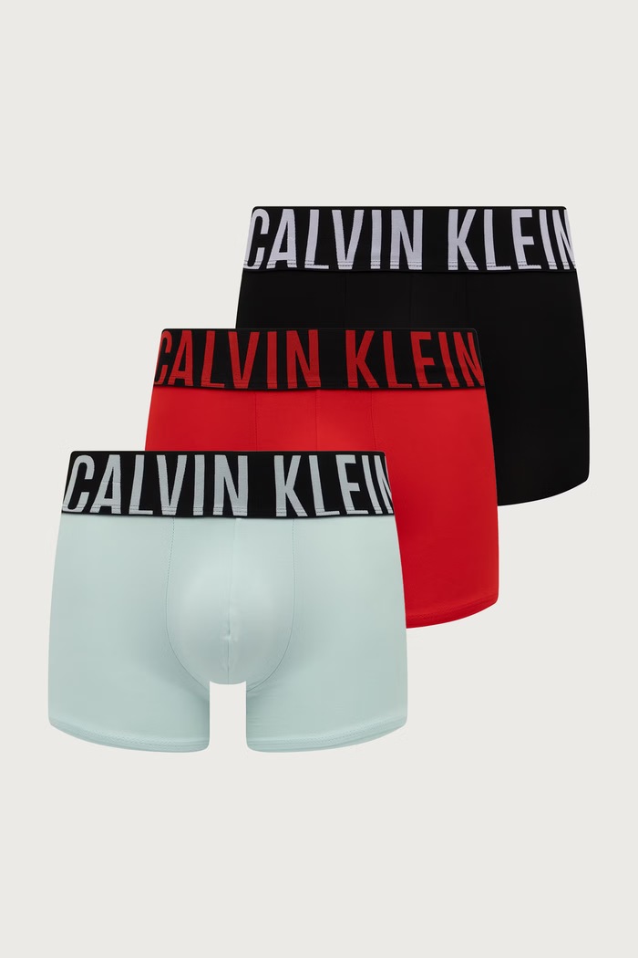 Calvin Klein Underwear Bokserki dopasowane męskie 3-pack turkusowy 000NB3775A