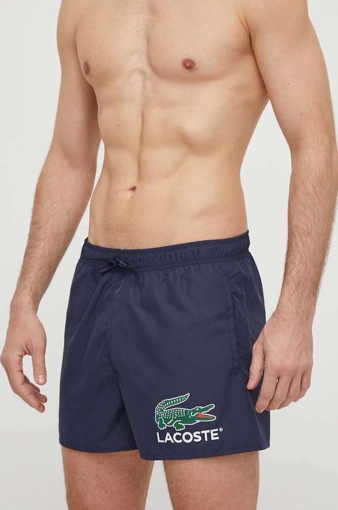 Lacoste szorty kąpielowe Planet friendly granatowy MH6912