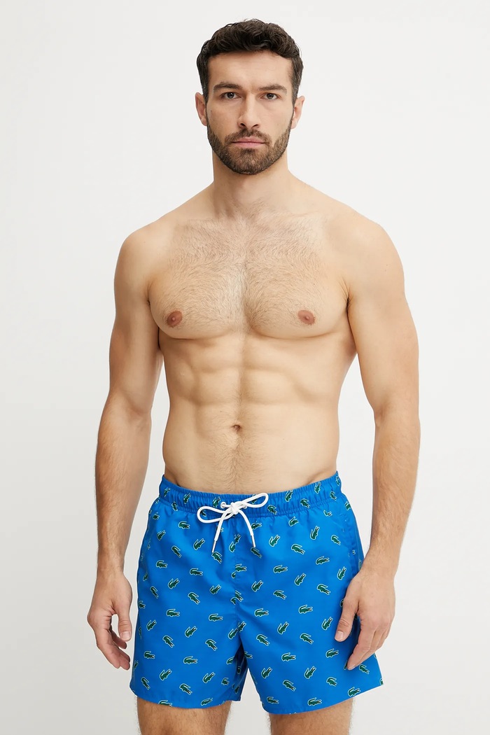 Lacoste pantaloni scurți de baie bărbătești albastru MH7188