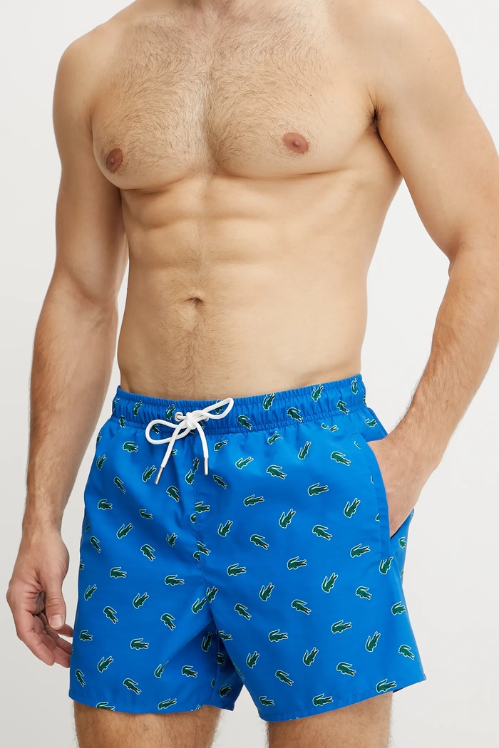 Lacoste pantaloni scurți de baie bărbătești MH7188 albastru SS25