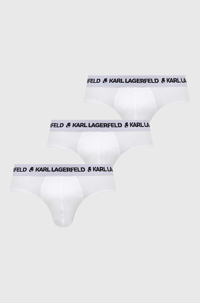 Karl Lagerfeld slipy 3-pack dzianina biały 240M2111