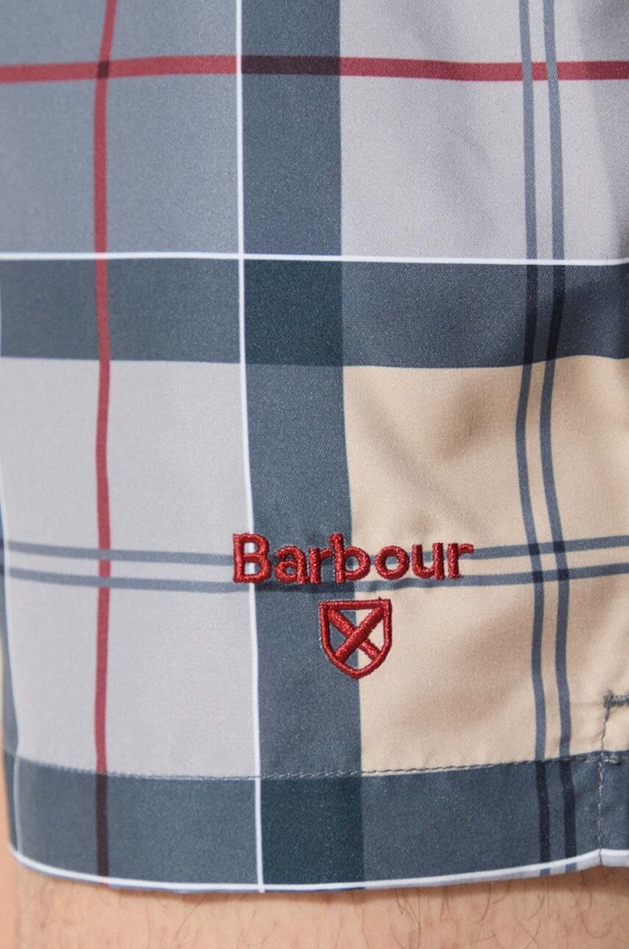 Odzież Barbour szorty kąpielowe męskie Staple Tartan Swim Short MSW0065 beżowy