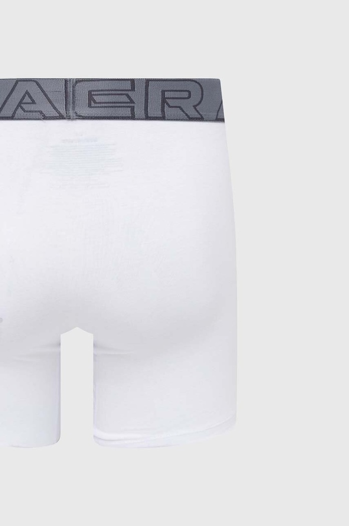 Oblačila Under Armour boksarice moške 93 Perf Cotton 6in paket 3 kosov 25UUSHJ093 bela