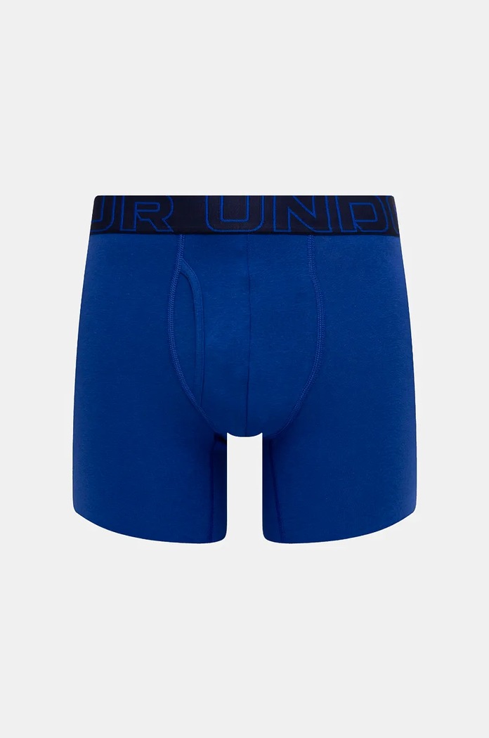 Under Armour Boksarice moške 93 Perf Cotton 6in paket 3 kosov 25UUSHJ093 mornarsko modra SS26