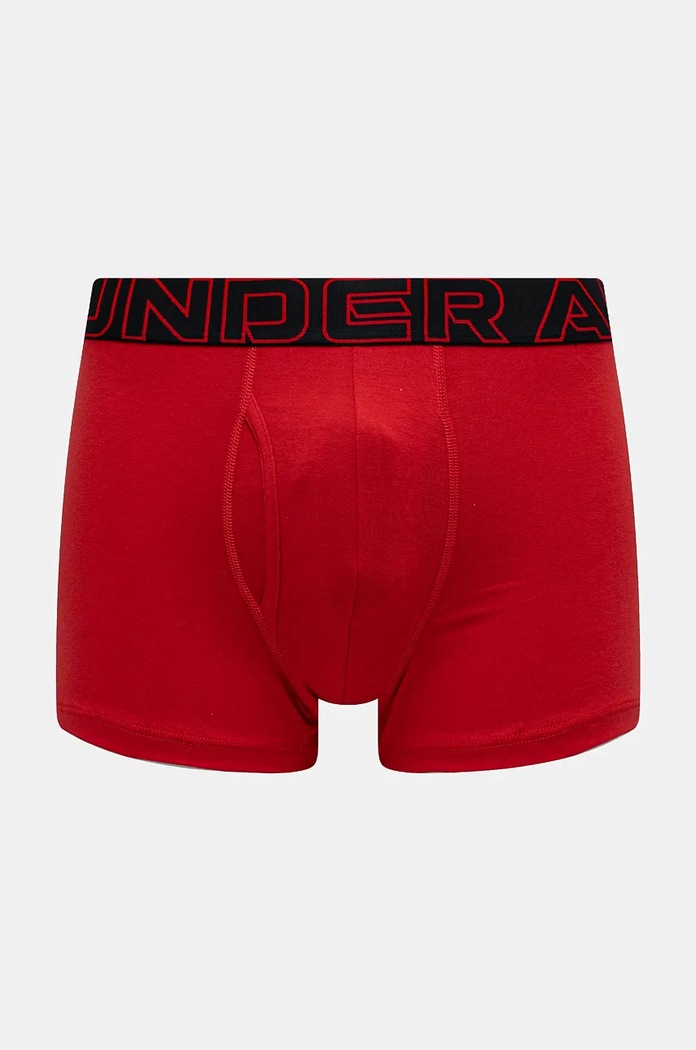 Oblačila Under Armour boksarice moške 83 Perf Cotton 3in paket 3 kosov 25UUSHJ083 siva