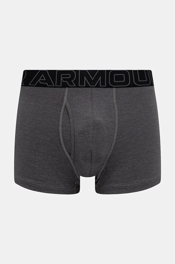 Under Armour boksarice moške 83 Perf Cotton 3in paket 3 kosov siva 25UUSHJ083