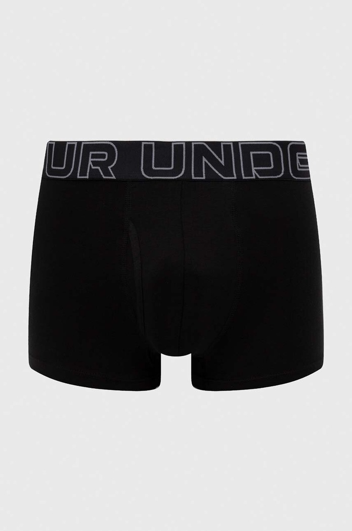 Under Armour boksarice moške 83 Perf Cotton 3in paket 3 kosov 25UUSHJ083 črna SS26