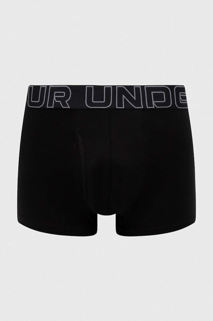 Under Armour boksarice moške 83 Perf Cotton 3in paket 3 kosov 25UUSHJ083 črna SS26