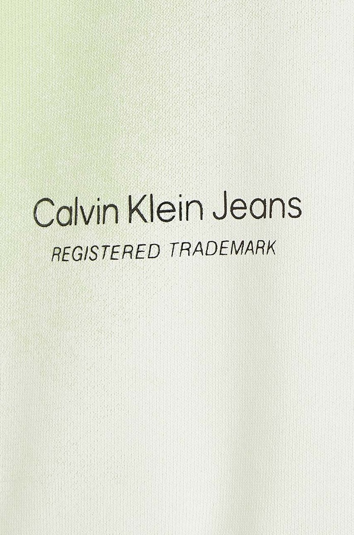 Dětská bavlněná mikina Calvin Klein Jeans zelená IU0IU00549.128.176.PPYH