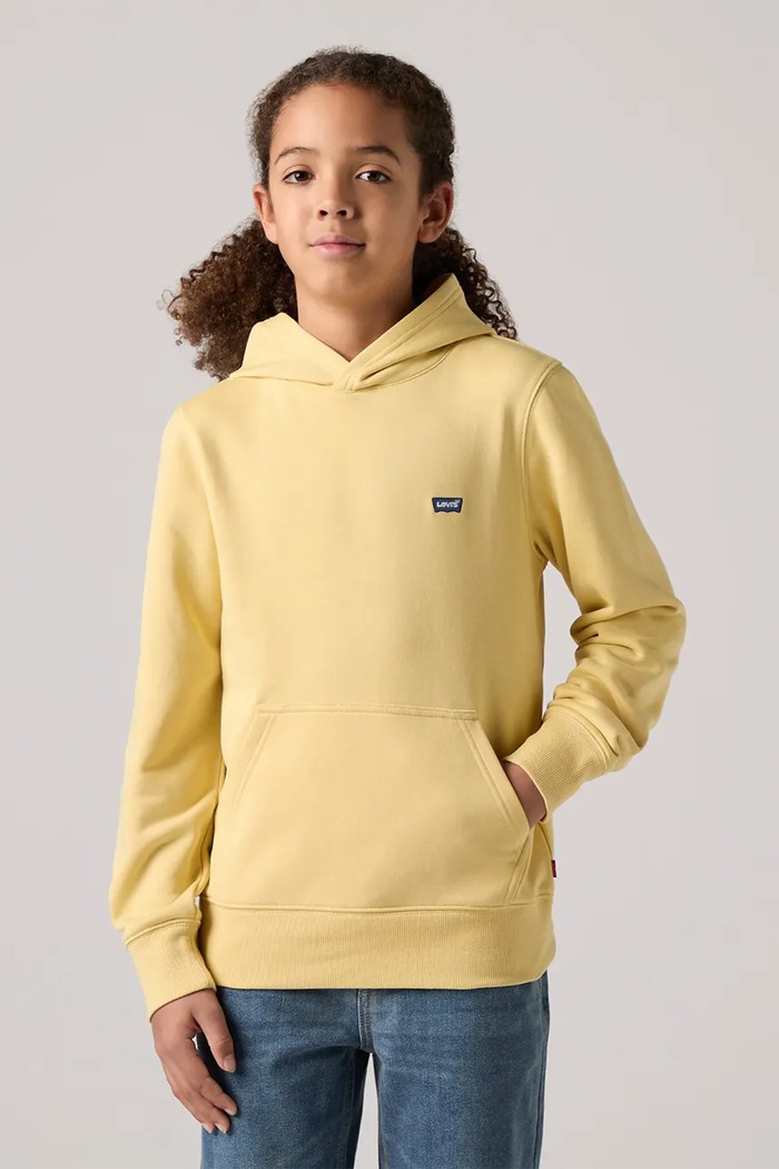 Levi's bluză copii LVB MINI BATWING PULL OVER HOO uni galben 9EK422