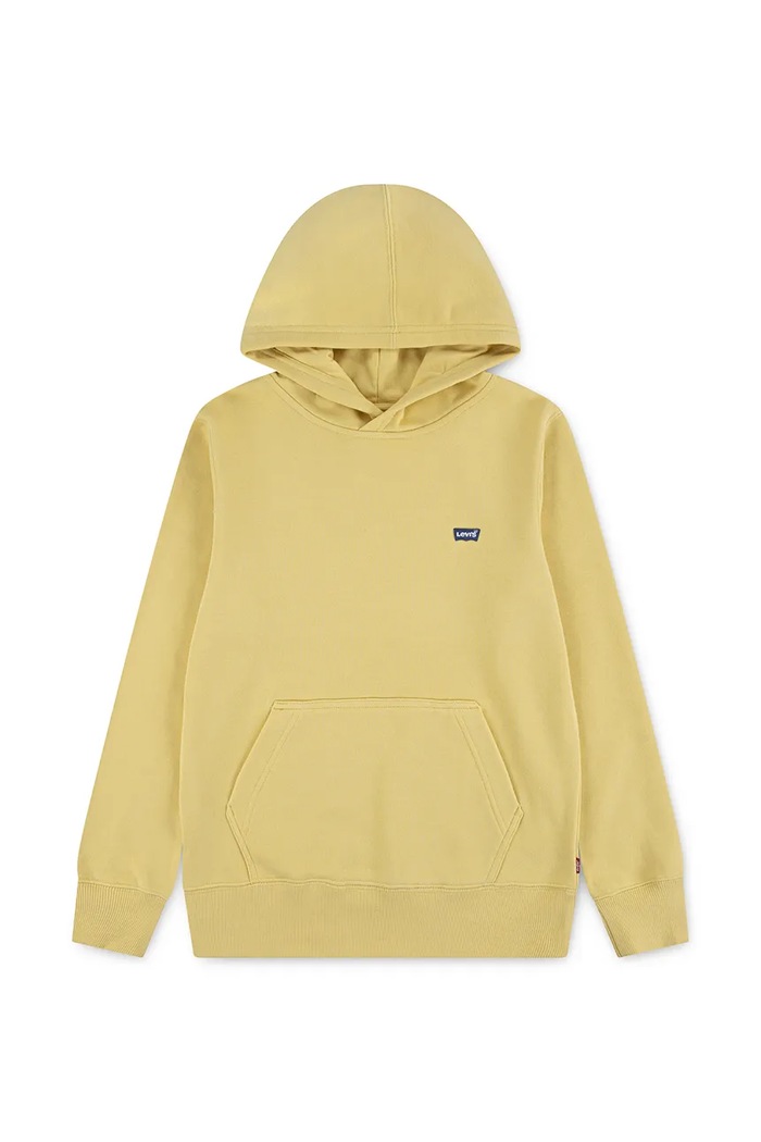 Levi's bluză copii LVB MINI BATWING PULL OVER HOO 9EK422 galben SS26