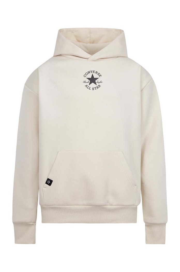 Dětská mikina Converse s kapucí béžová 9CD889