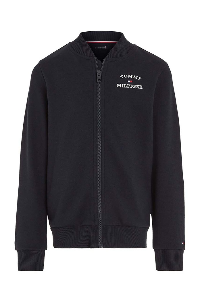 Tommy Hilfiger bluza bawełniana dziecięca KB0KB08825.128.176.PPYH czarny SS24