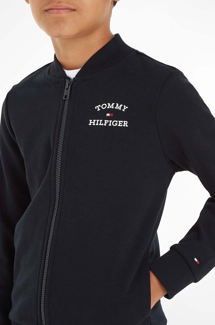 Tommy Hilfiger bluza bawełniana dziecięca KB0KB08825.128.176.PPYH czarny