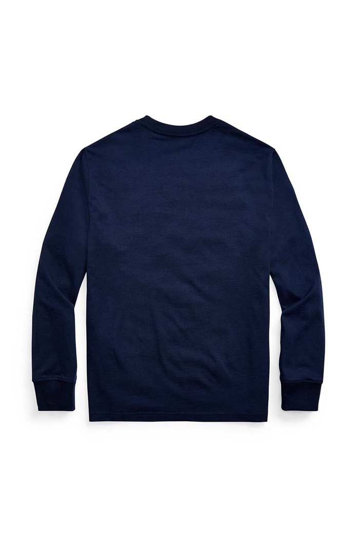 Detská bavlnená mikina Polo Ralph Lauren 323843804002 tmavomodrá SS26