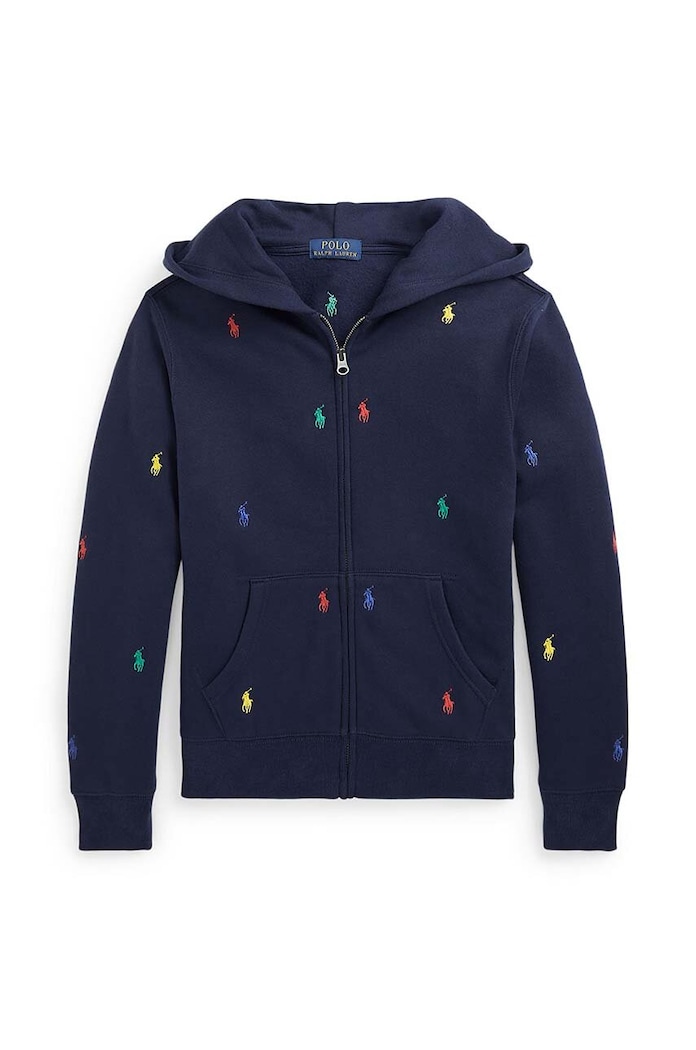 Detská mikina Polo Ralph Lauren nášivka tmavomodrá 323846209007