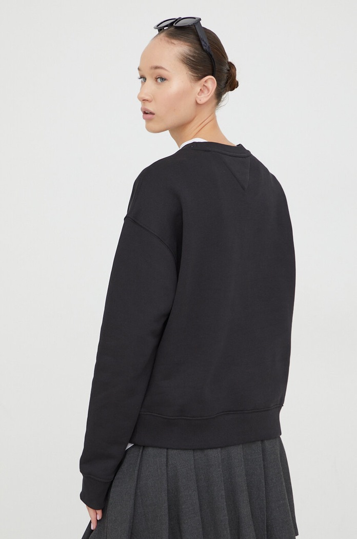 Oblečení Bavlněná mikina Tommy Jeans DW0DW17325 černá
