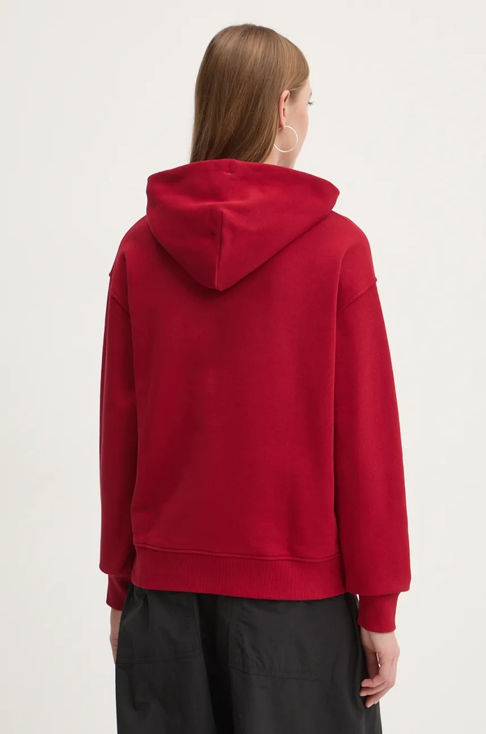 Oblečení Bavlněná mikina Tommy Jeans DW0DW17326 burgundské