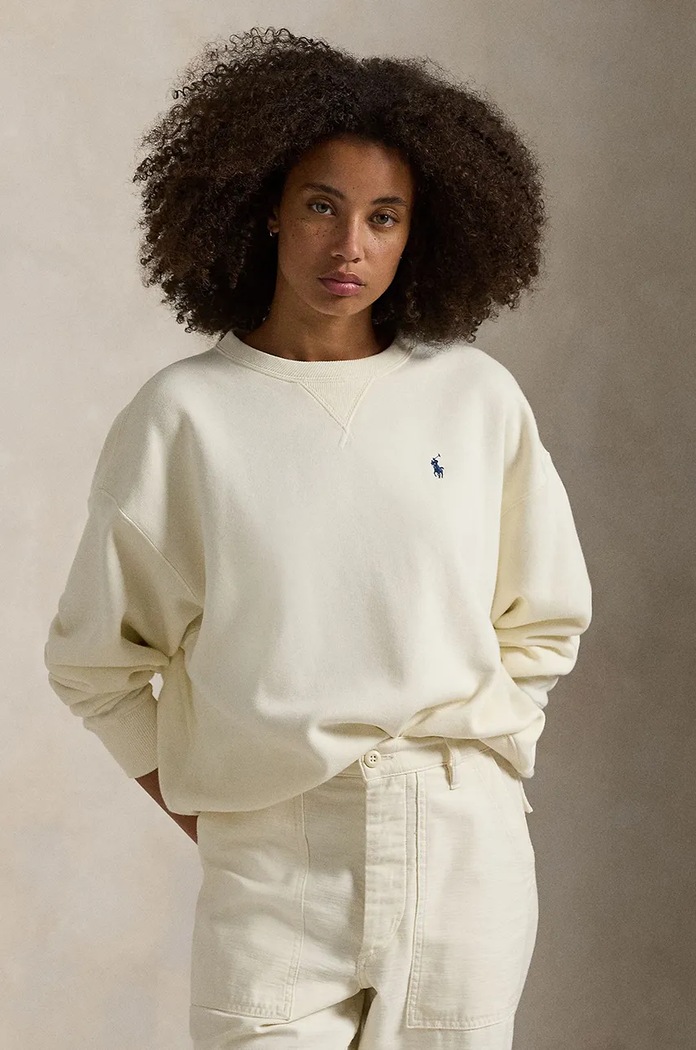 Polo Ralph Lauren bluza aplikacja beżowy 211936820