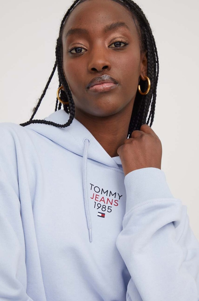 Mikina Tommy Jeans modrá DW0DW17322
