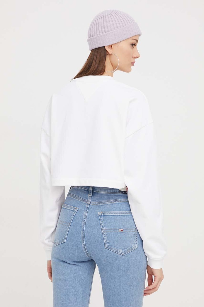 Odzież Tommy Jeans bluza DW0DW17332 biały