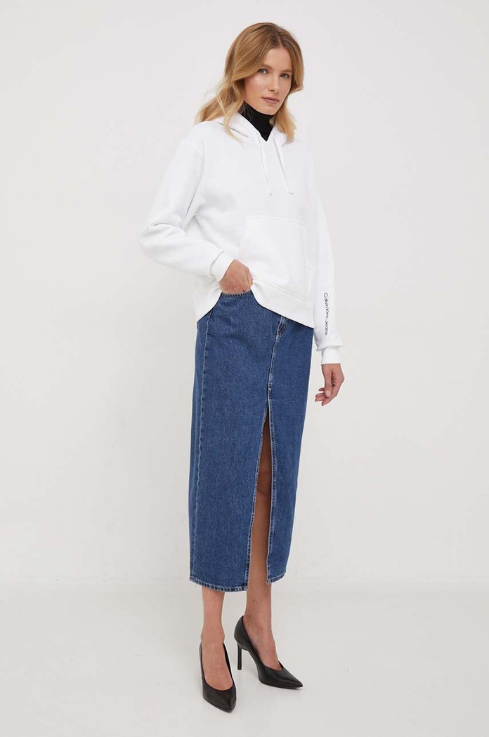 Calvin Klein Jeans bluza J20J222542 biały SS24
