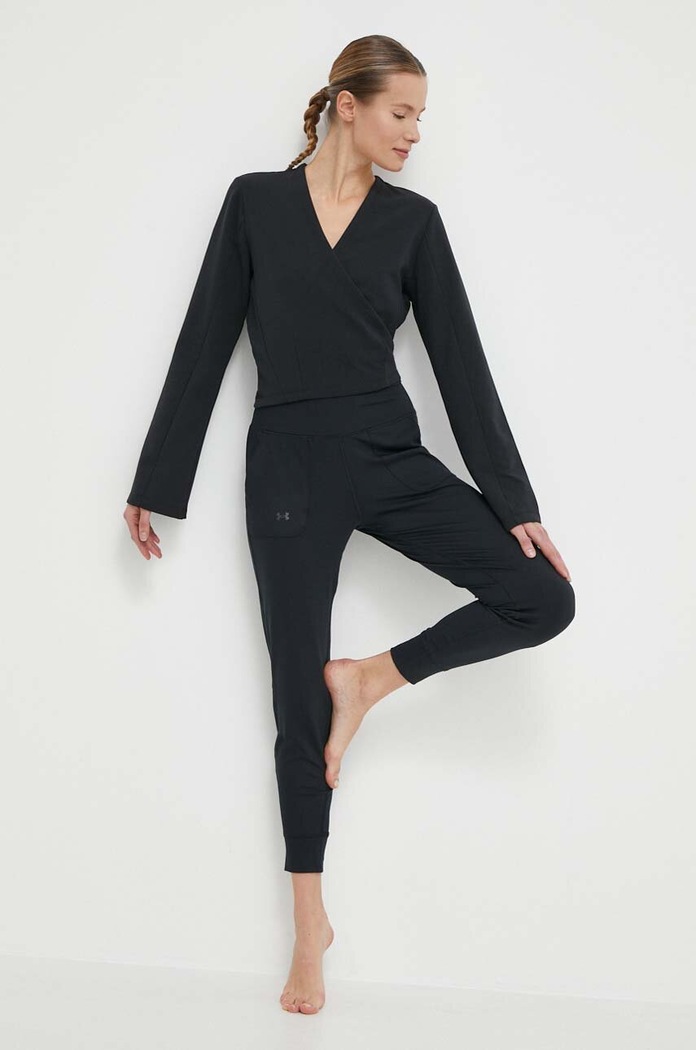 Mikina na jógu adidas Performance JOGA IP1255 černá SS24