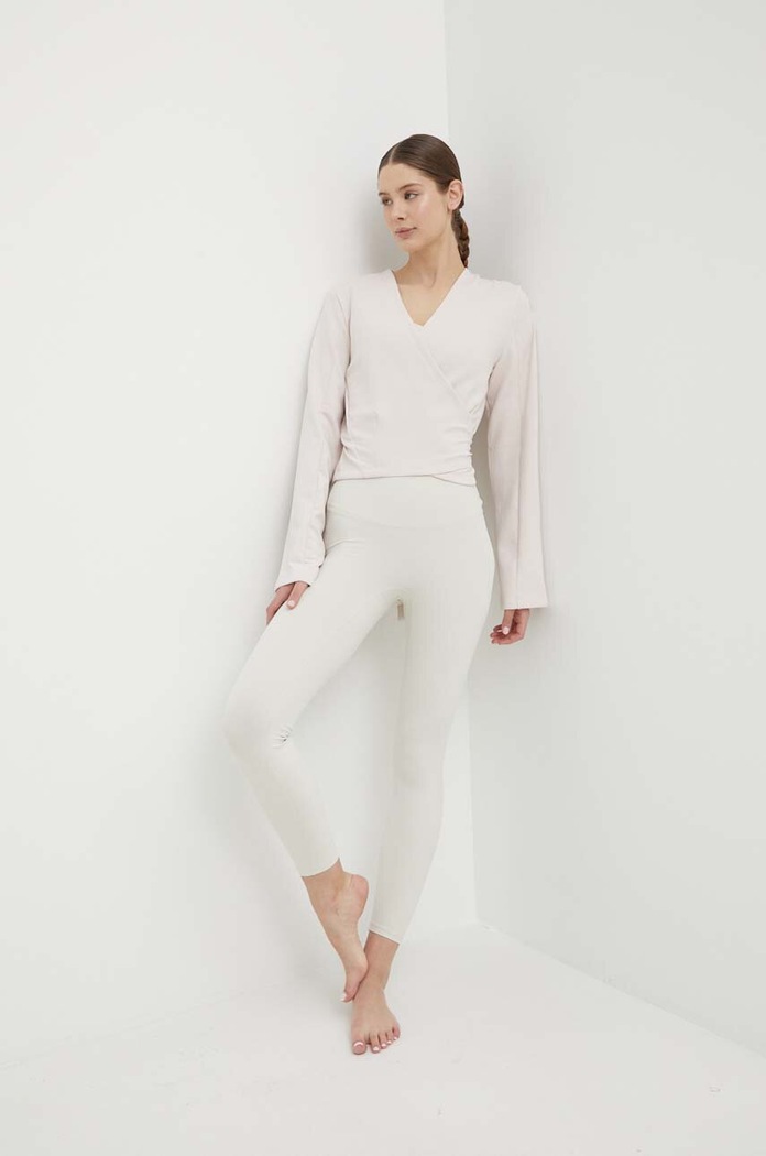 adidas Performance bluza do jogi IS2987 beżowy SS24
