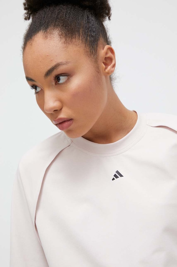 adidas Performance bluza treningowa Power Cover różowy IT9199