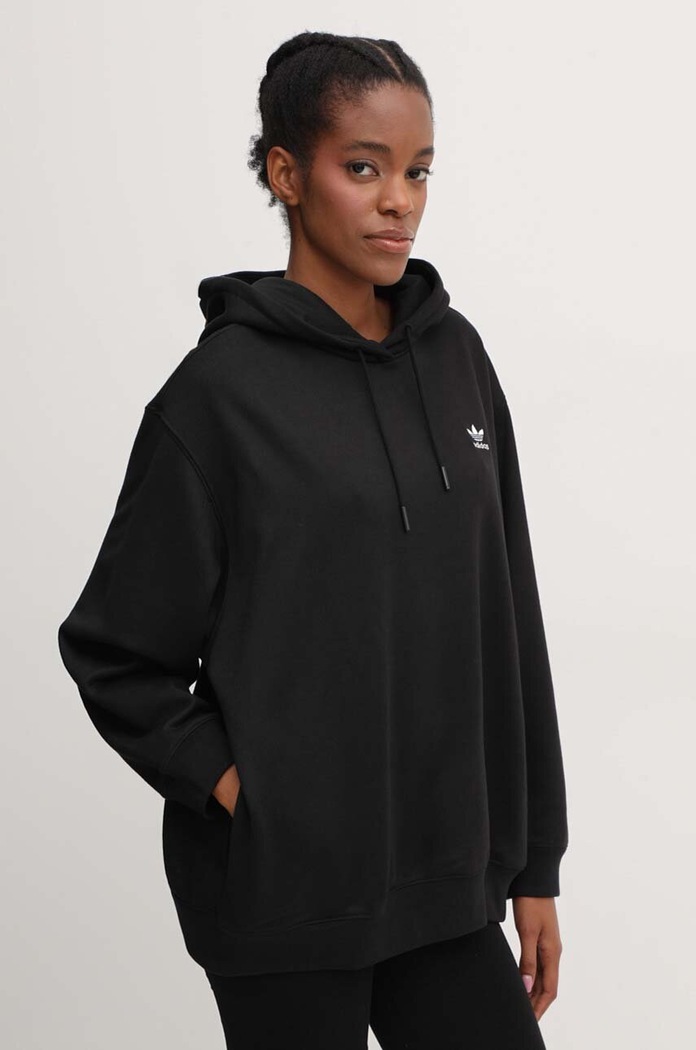 adidas Originals bluza Trefoil Hoodie czarny IU2409
