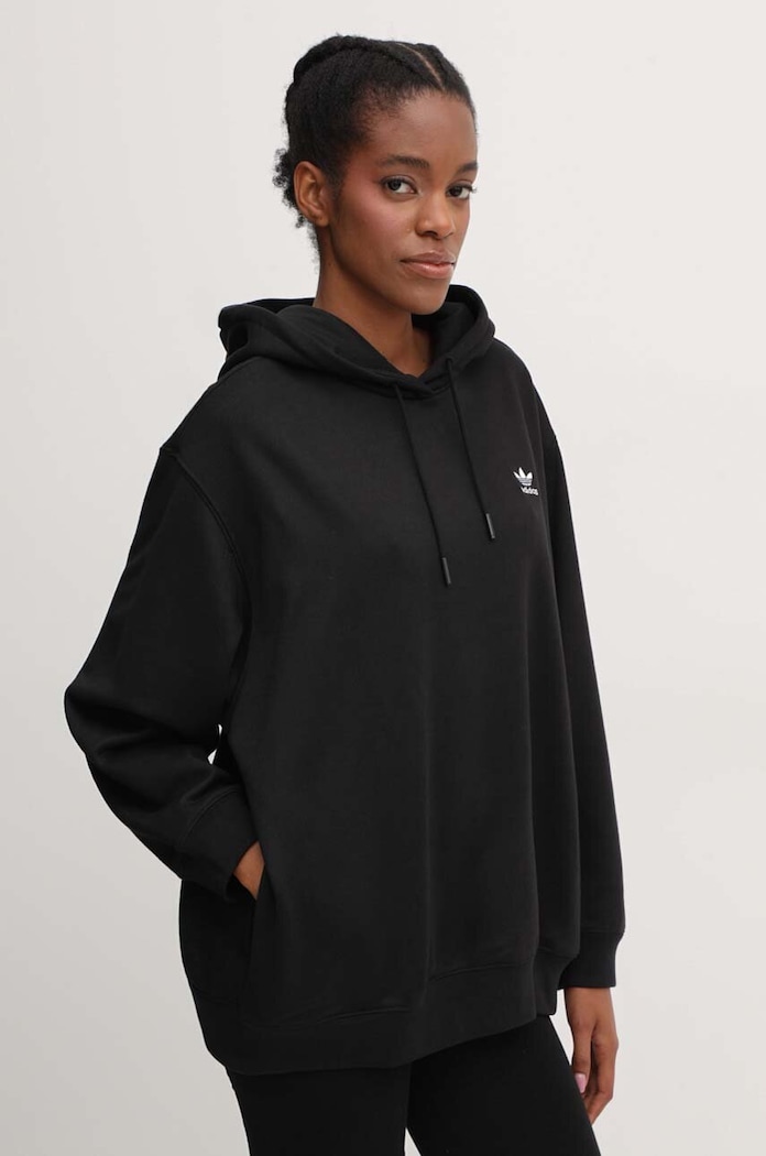 adidas Originals bluza Trefoil Hoodie czarny IU2409