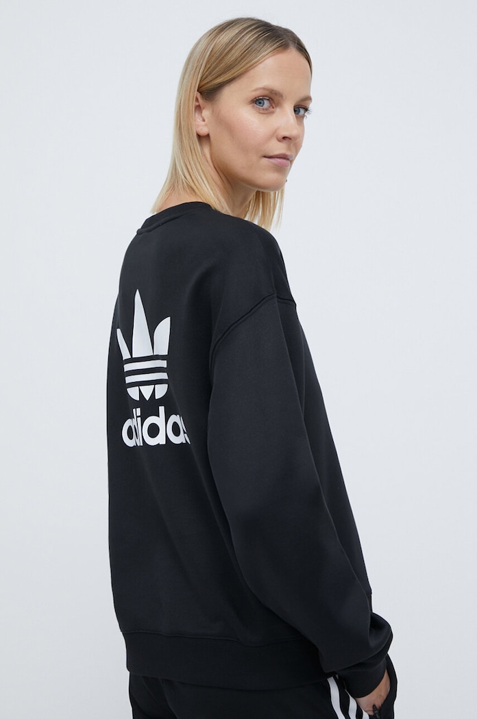 Dukserica adidas Originals Trefoil Crew crna IU2410