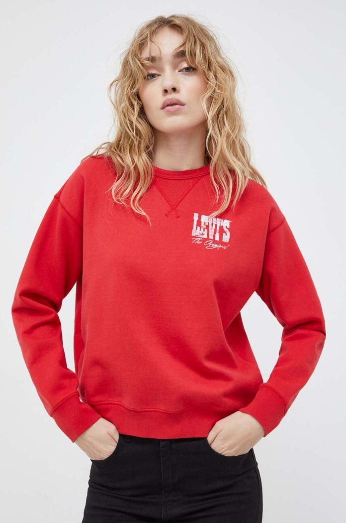 Levi's bluza pozostałe czerwony A7288
