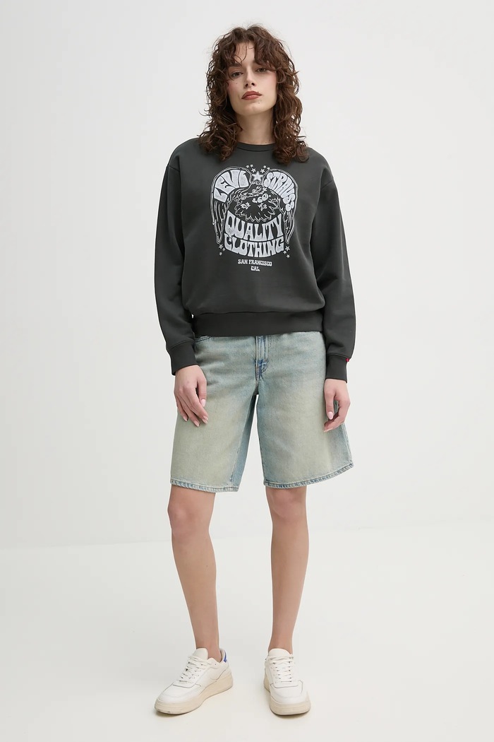 Mikina Levi's A7288 šedá SS25
