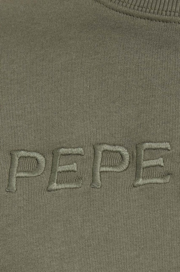 Βαμβακερή μπλούζα Pepe Jeans Hanna HANNA PL581396 πράσινο
