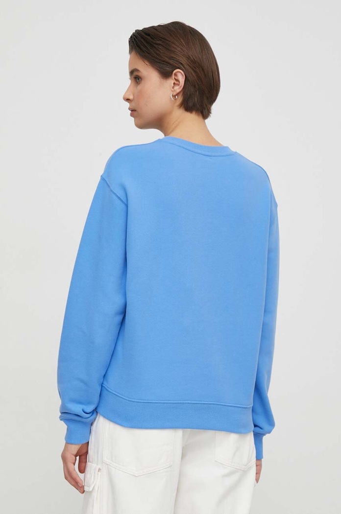 Tommy Hilfiger bluza bawełniana WW0WW41246 niebieski SS25