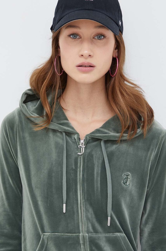 Juicy Couture velúr pulóver zöld JCAP176.482