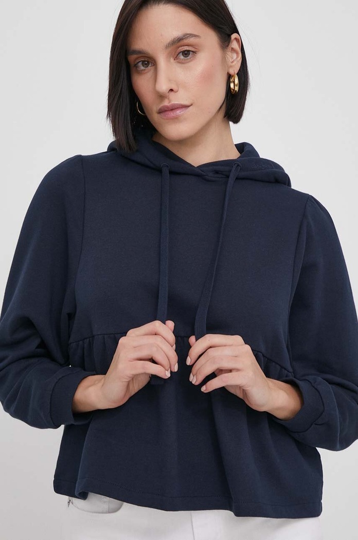 Μπλούζα Pepe Jeans JORDAN με κουκούλα σκούρο μπλε PL581429