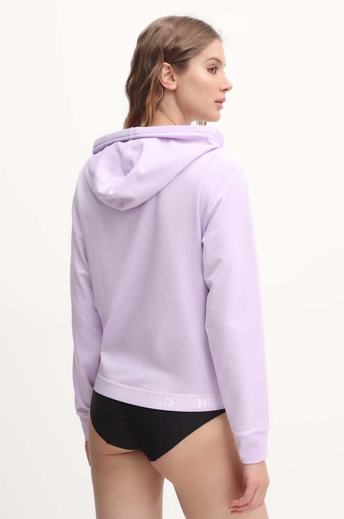 Μπλούζα HUGO San Jared-C 50520504 μωβ AW25