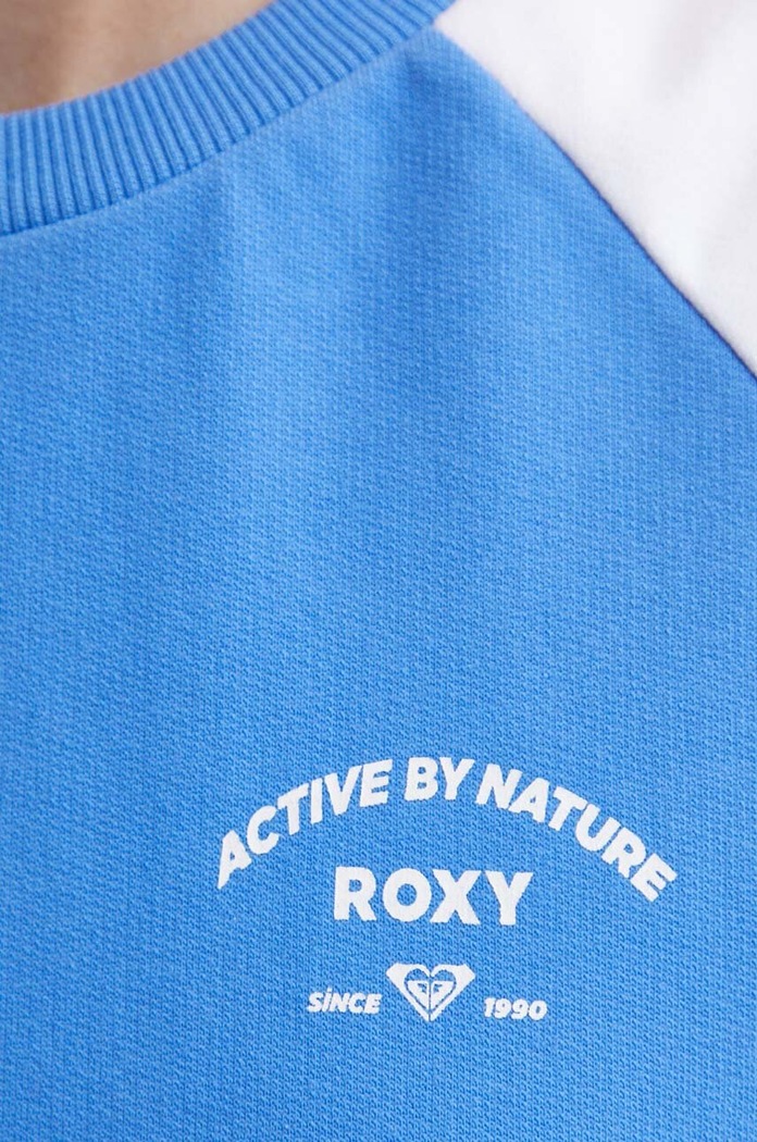 Roxy bluza bawełniana Essential Energy ERJFT04792 niebieski