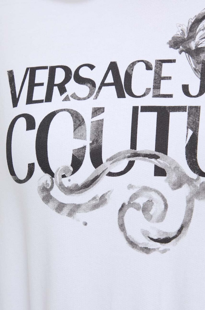 Versace Jeans Couture pamut melegítőfelső 76HAIG00.CF01G fehér