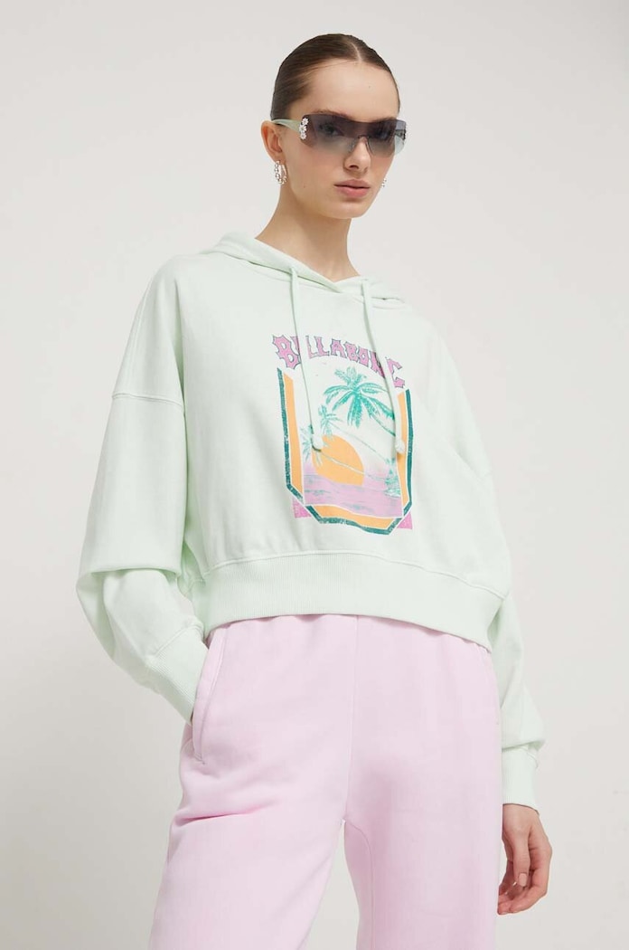 Billabong bluza z kapturem turkusowy EBJFT00123