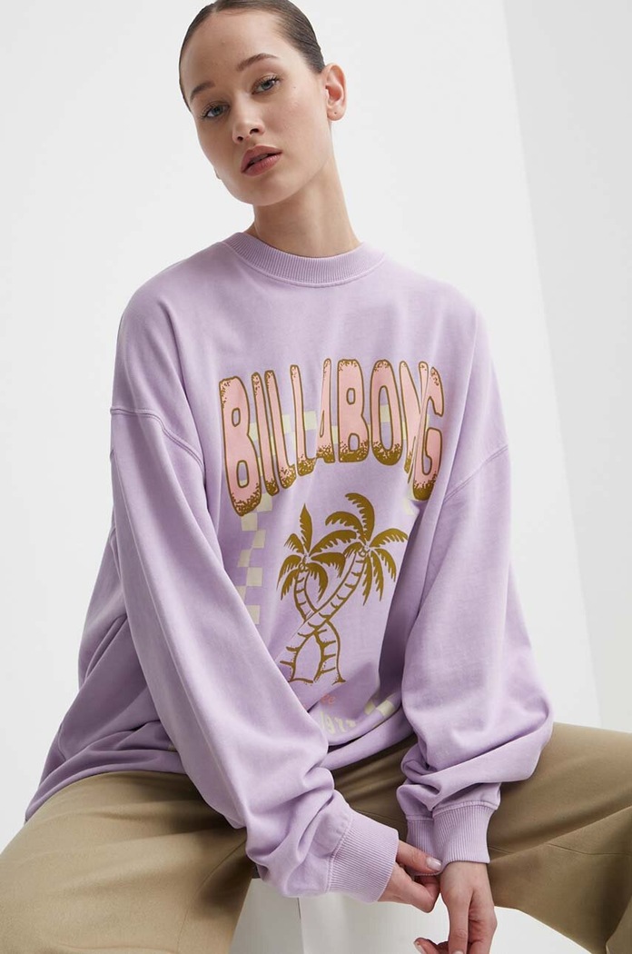 Mikina Billabong potisk fialová EBJFT00121