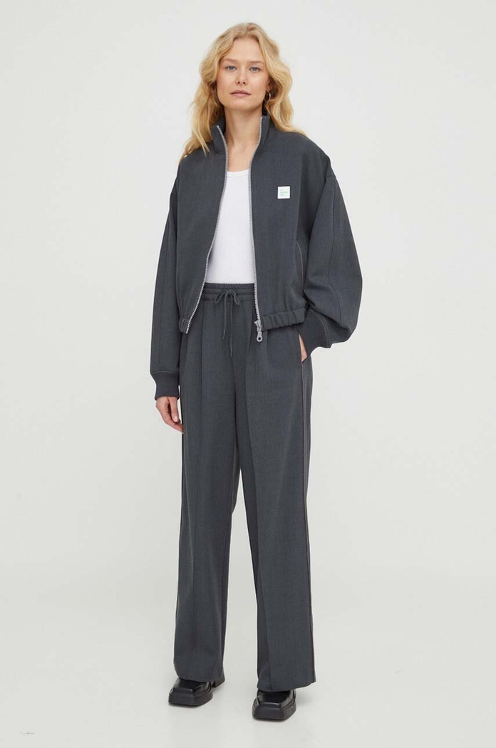 American Vintage Bluza PUK16AH23CHSOCH szary SS24