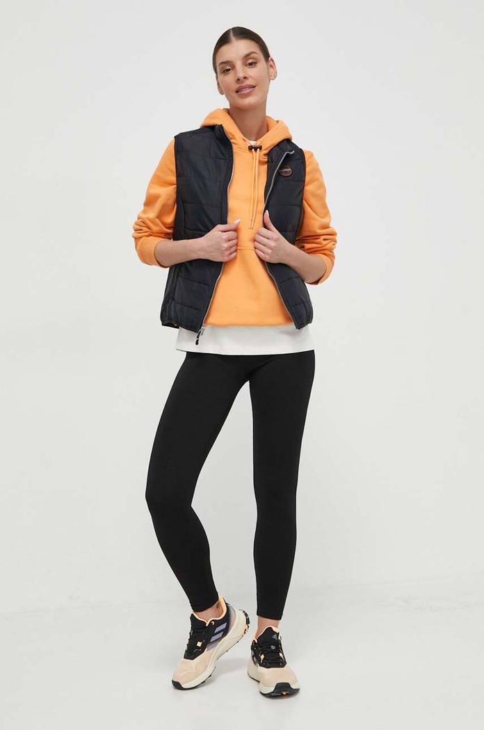 Napapijri bluza bawełniana B-Faber NP0A4HO1A641 pomarańczowy SS24